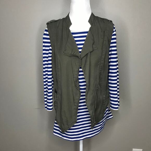 Mossimo Women's Utility Zipper Vest Olive Green Gorpcore Adventurecore Small - Picture 1 of 10